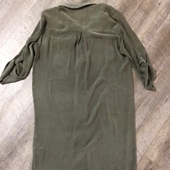 ONLY  Navy Green Shirt size European 40 - Picture 5 of 7